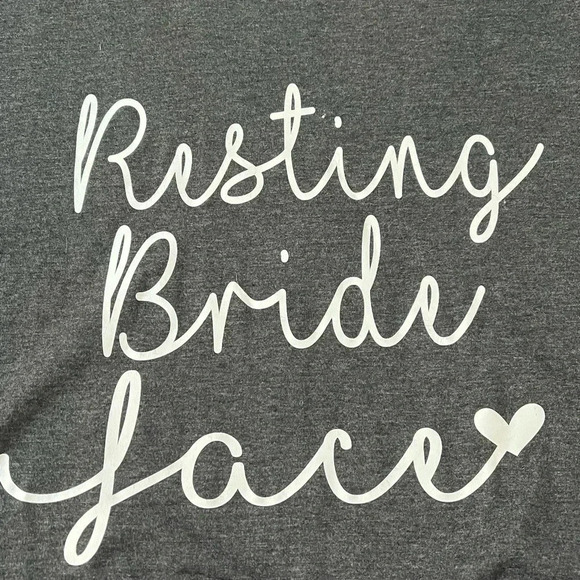 “Resting Bride Face” size M t-shirt, medium weight by Canvas EUC - Picture 5 of 11